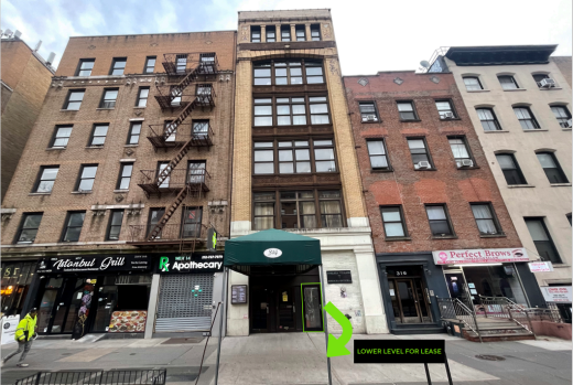 314 WEST 14TH STREET: LOWER LEVEL – RETAIL LEASE